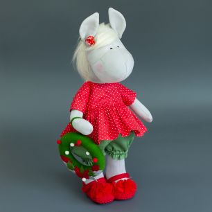 Набор Конь (девочка в красную точку)