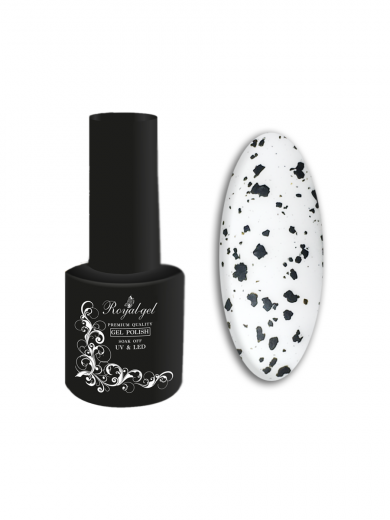 "DOT TOP MATE BLACK" матовый топ с черными хлопьями без липкого слоя VTD02 