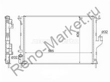 Радиатор основной Logan (08г.-) AC+