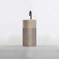 Раковина напольная NOORTH Milldue edition ROMA II 45х45x88 см корпус фрезерованный Moka Cream, раковина Moka Cream схема 1