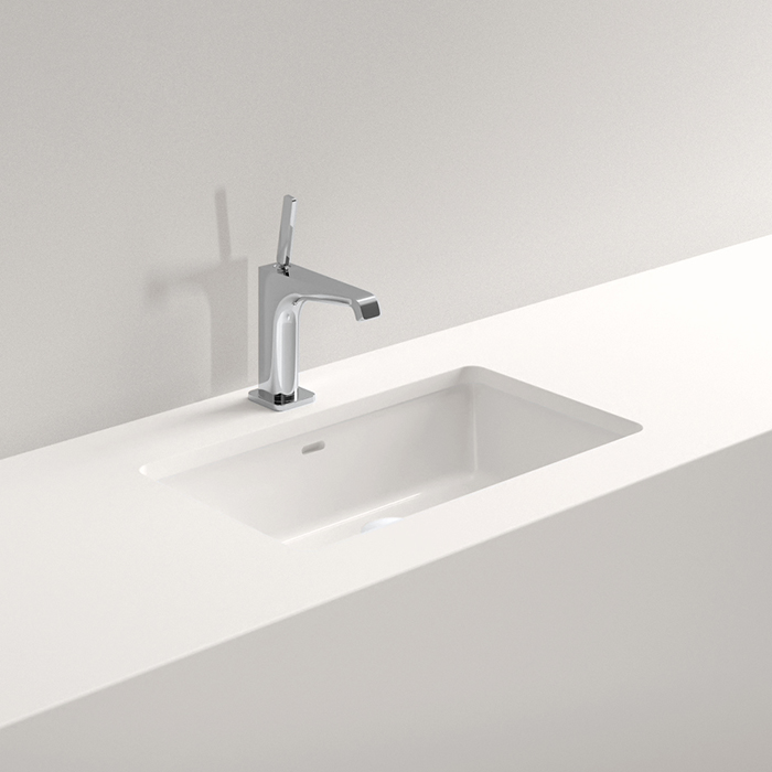 Изображение Раковина встраиваемая снизу VITAGE Milldue edition PANAMA 47 51,5х28,5х12 см керамика, цвет белый глянцевый