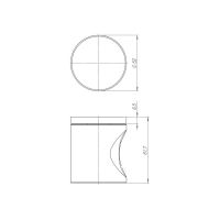 Ручка-кноб Armadillo Balance ART52 схема