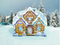 Уличная фигура "Сказочный теремок" зима