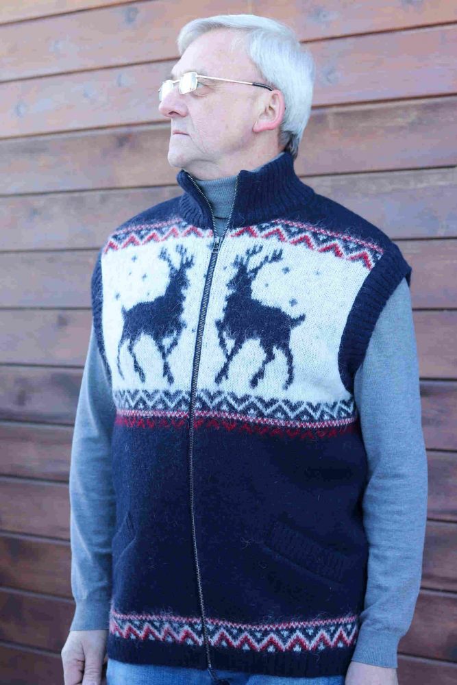 Жилет вязаный из Исландской шерсти 06102-06