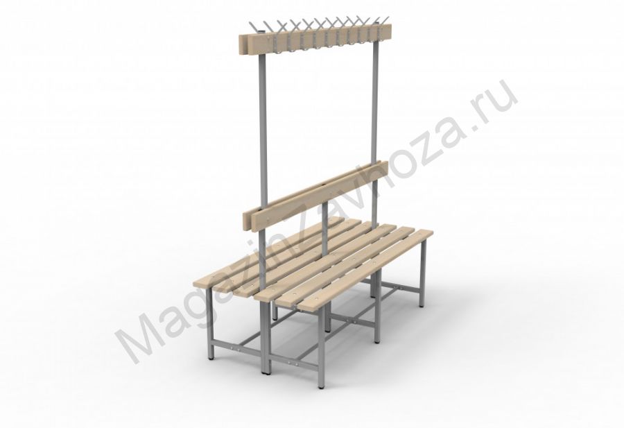 Скамья СВТ-5(2) (двойная, с крючками, регулируемыми опорами)