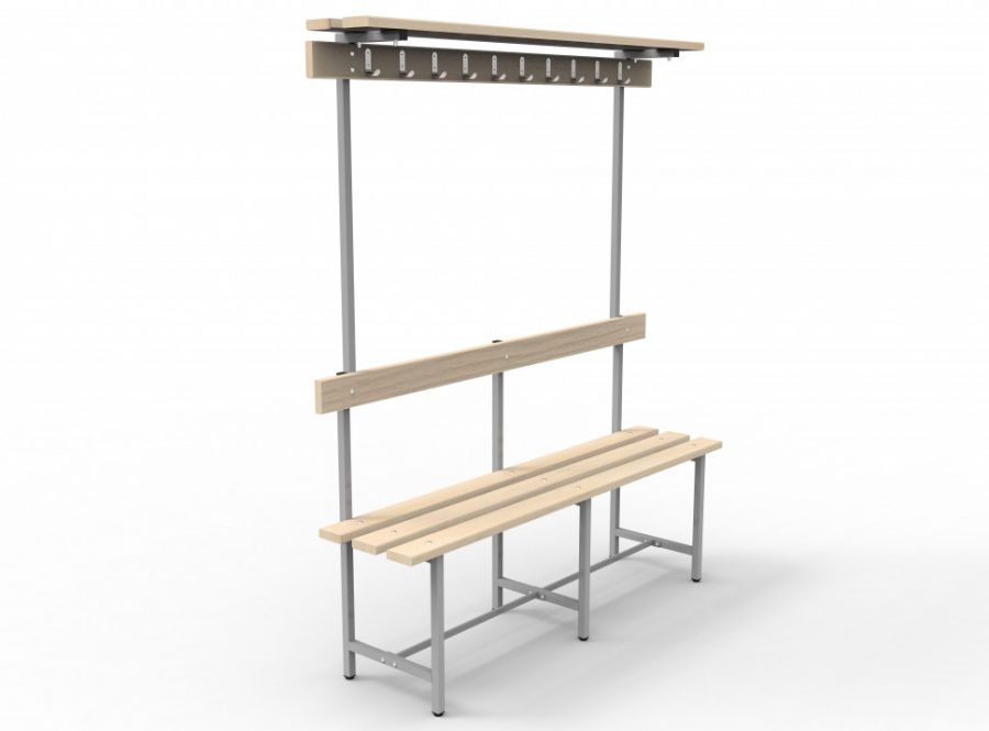 Скамья СВТ-8 (с крючками, полкой, регулируемой опорой) Скамья СВТ-8 (с крючками, полкой, регулируемой опорой)