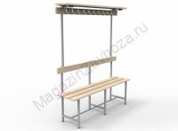 Скамья СВТ-8 (с крючками, полкой, регулируемой опорой)