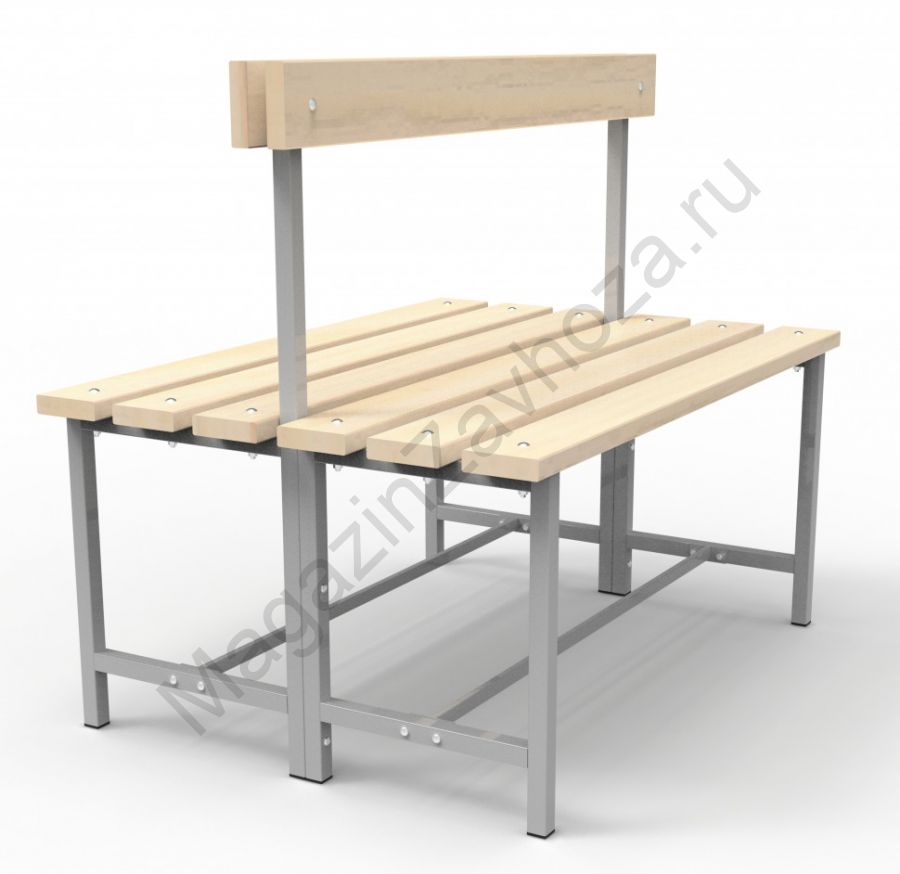 Скамья СТ-2(2) (двойная, со спинкой)