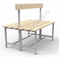 Скамья СТ-2(2) (двойная, со спинкой)