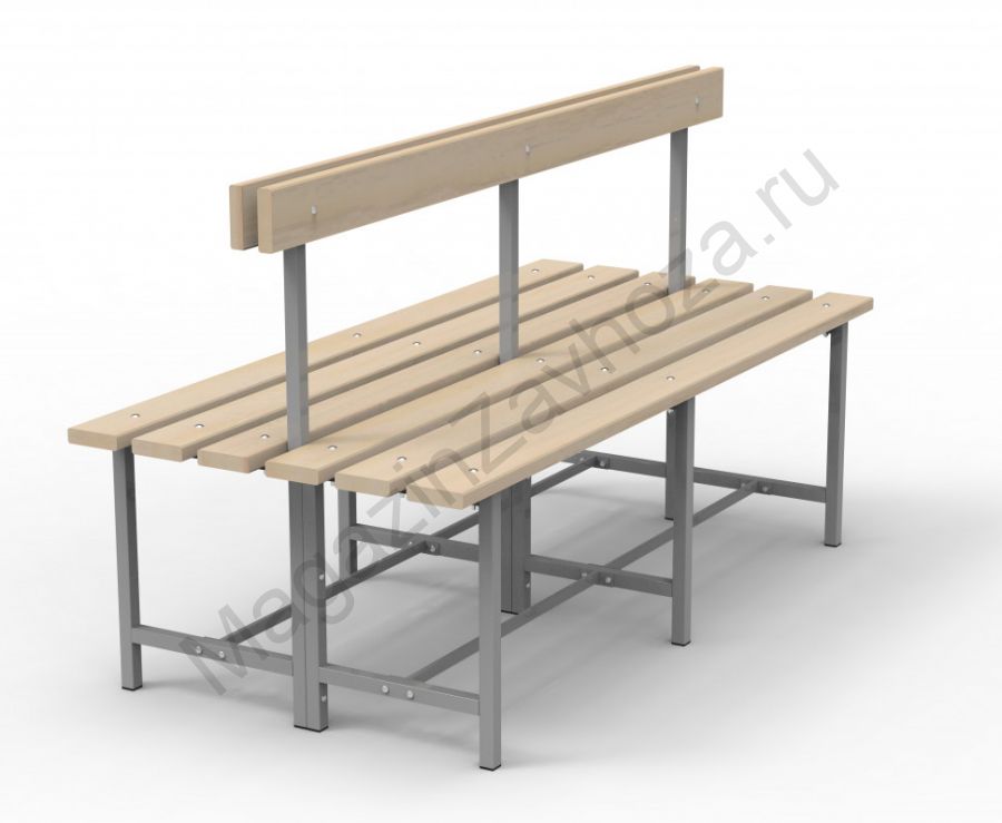 Скамья СТ-5(2) (двойная, со спинкой)