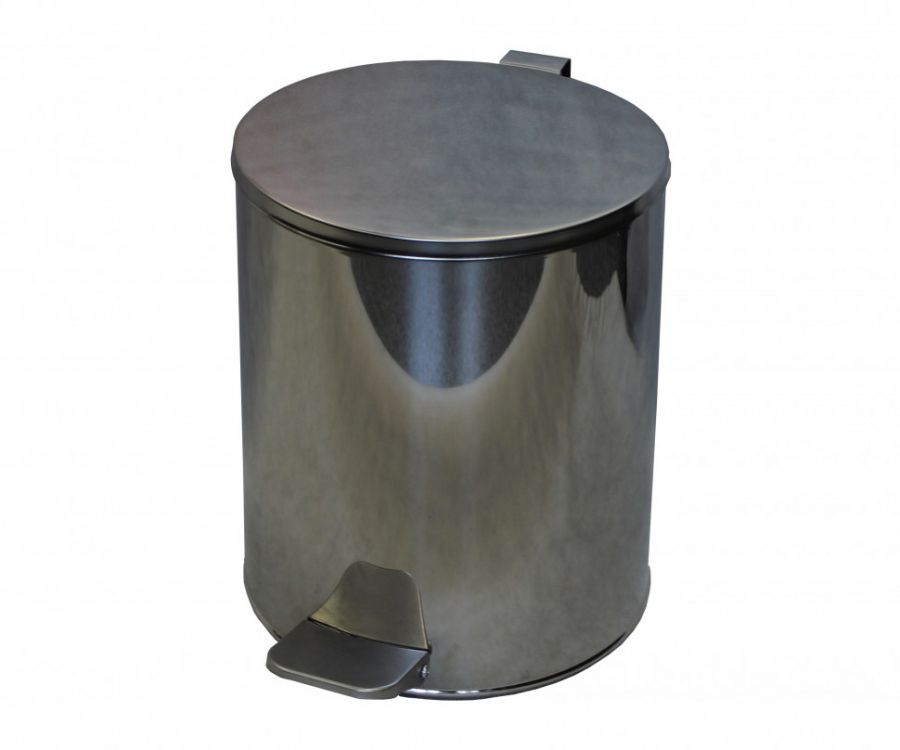 Урна с педалью 15 л хром Урна с педалью 15 л хром
