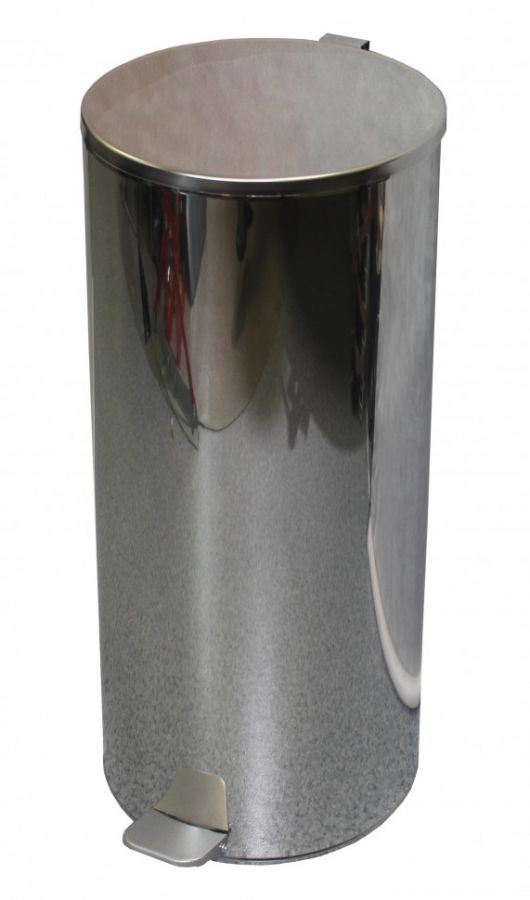 Урна с педалью 50 л хром Урна с педалью 50 л хром