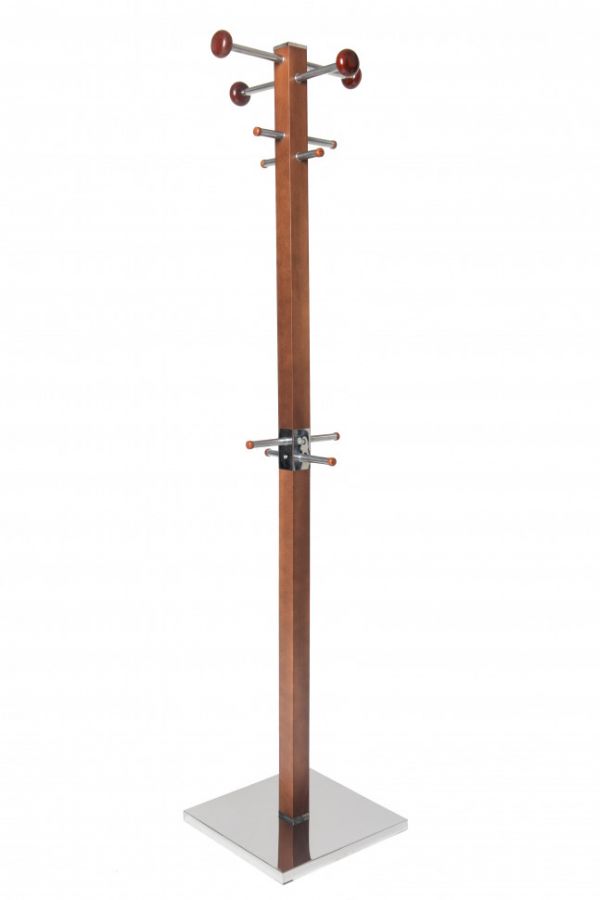 Вешалка напольная Карина-2 орех/хром