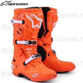 Мотоботы Alpinestars Tech 10 Supervented, оранжевые