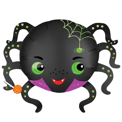 Шар-фигура "Паук с зеленой паутиной" (100 см)