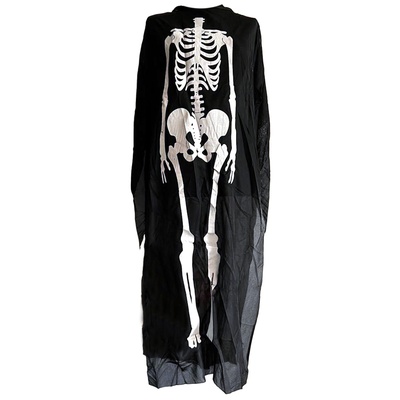Накидка  Скелет черная