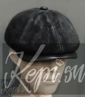 Кепи восьмиклинка кожаная Хелл блэнд хулиганка