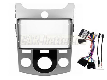 Рамка переходная и проводка для Kia Cerato, Forte 2008-2013 для Ownice, Teyes, Mekede (OL-9736-M)