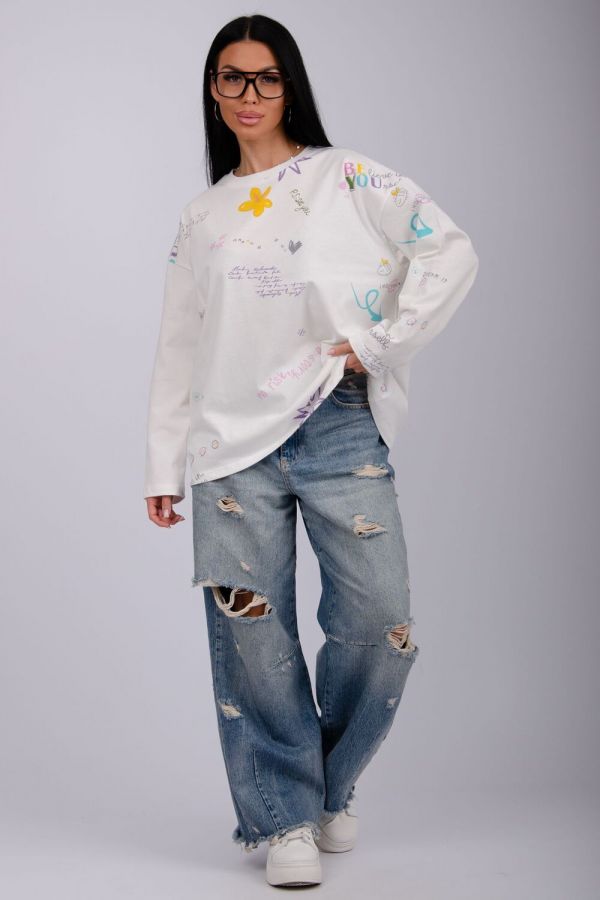 Лонгслив Свобода [молоко]