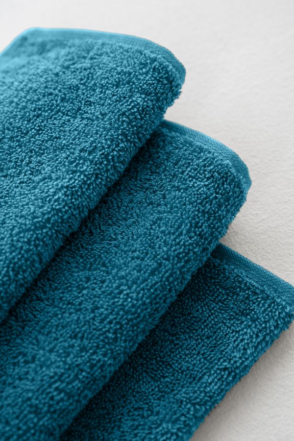 Полотенце махровое банное большое Софатекс 70 * 140 для ванной и бани bs [морская волна]