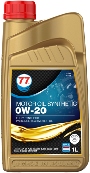 77 Lubricants Motor Oil Synthetic 0W-20, 1л