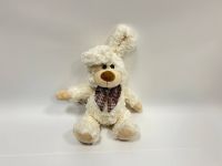 Игрушка мягконабивная  Зайчик белый с коричневым бантиком в клетку, 20 см, в/п 20*20*15 см Игрушка мягконабивная  Зайчик белый с коричневым бантиком в клетку, 20 см, в/п 20*20*15 см