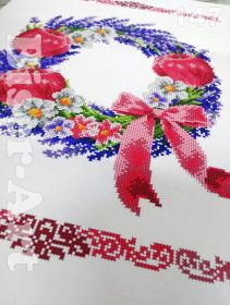 9147 Biser-Art. Рушник спаса