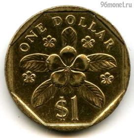 Сингапур 1 доллар 1988