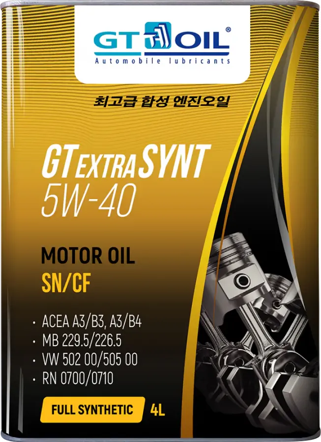 GT OIL Extra Synt 5W-40, 4л