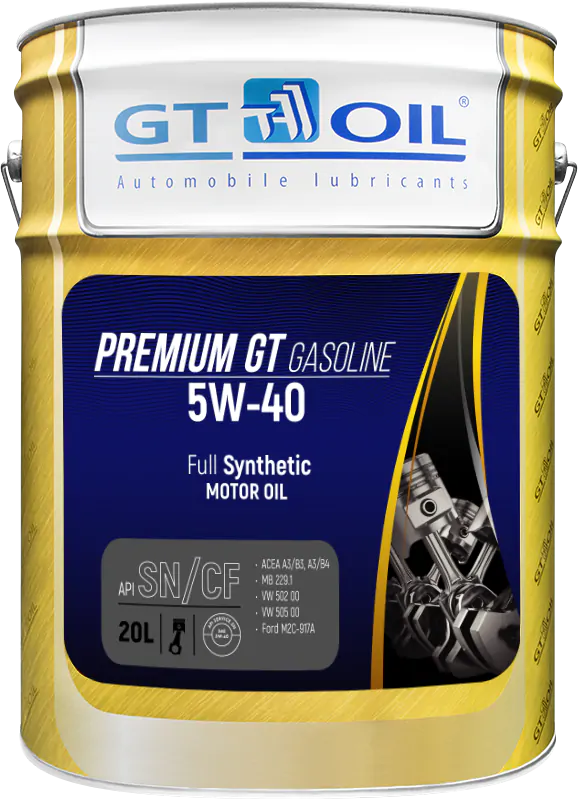 GT OIL Premium GT Gasoline 5W-40, 20л