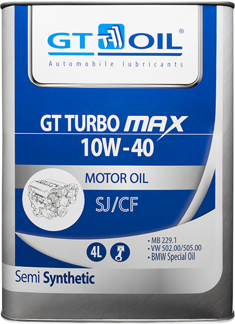 GT OIL Turbo Max 10W-40, 4л
