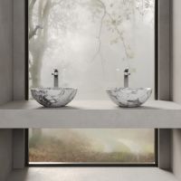 Раковина накладная мрамор Dea Design Marble Novara DD1512 400 40x40xh15 см схема 1