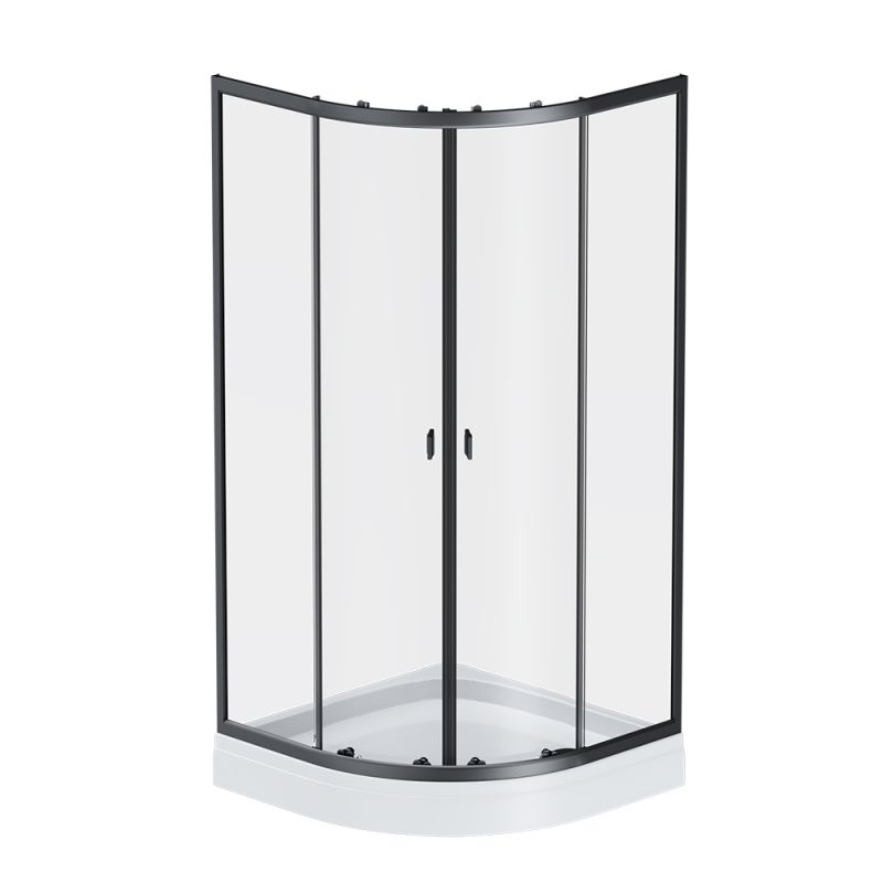 Душевой уголок с поддоном  AM.PM X-Joy, черный W88E-205-090BT64