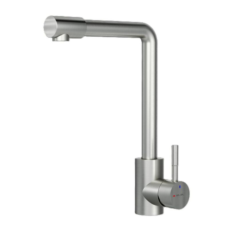 Смеситель для кухни AM.PM с L-изливом, сатин X-Joy S F85B05011, сатин