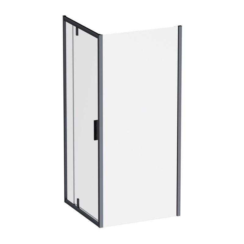 Душевое ограждение 90x90 см, без поддона AM.PM Gem, черный матовый W90G-404-9090-BT