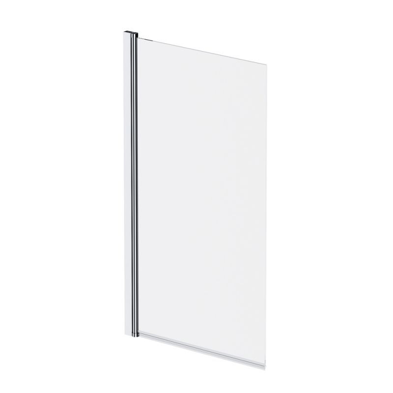 Шторка на борт ванны 80х140, поворотная, хром, стекло прозрачное AM.PM Gem W90BS-D080-140CT