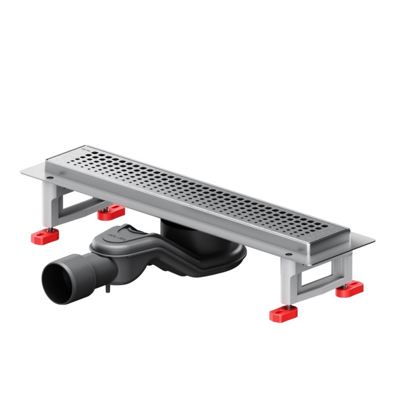 W01SC-P11-040-01SB MasterFlow Трап AM.PM для душа линейный универс затвор Cut Gradient 40см цвет сталь мат