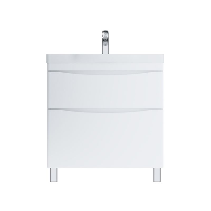 Тумба под раковину AM.PM Like 80 M80FSX0802WG белый глянец, напольная