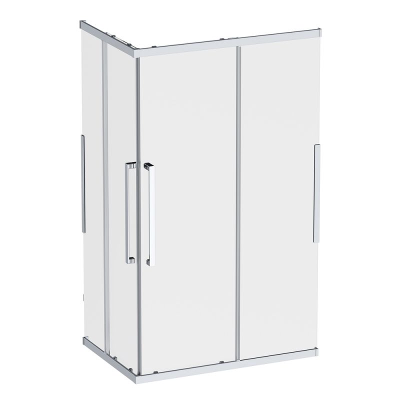 Душевое ограждение AM.PM Func Square Slide 120х80, мат хром, прозрачное W84G-403-12080-MТ