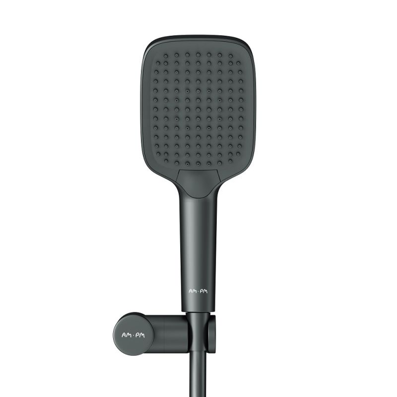 Душевой набор AM.PM Func, шланг 1750мм, держатель ручного душа, ручной душ F0118F022, черный