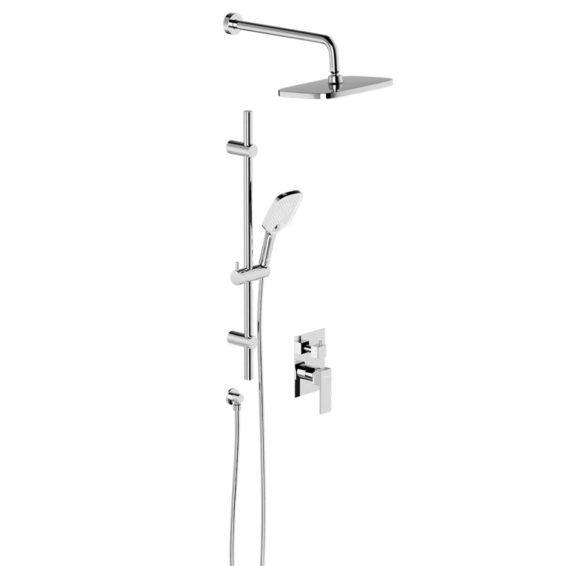 Встраиваемая душевая система с душевым смесителем и штангой Damixa Gala 953530000, хром