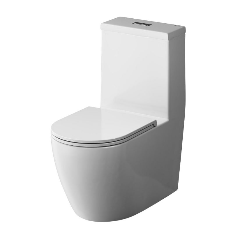 Унитаз-моноблок AM.PM Func безободковый с сиденьем C8F8900SC