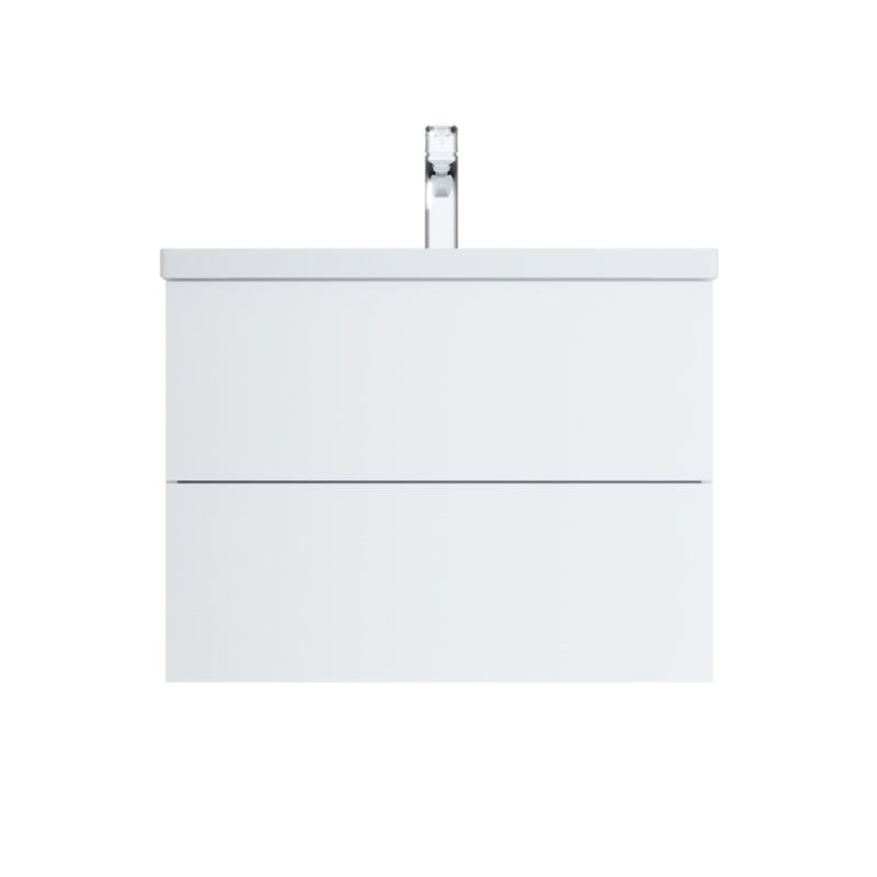 Тумба под раковину AM.PM Gem 75 подвесная два ящика, белый глянец M90FHX07522WG