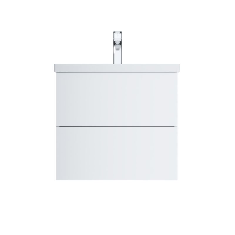 Тумба под раковину AM.PM Gem 60 подвесная два ящика, белый глянец M90FHX06022WG
