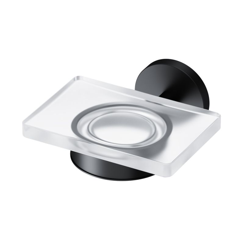 Стеклянная мыльница с настенным держателем, черный, AM.PM X-Joy A85A34222