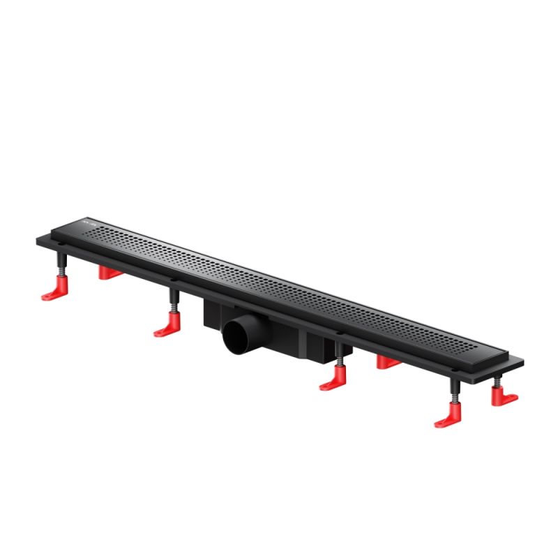 W02SC-P11-080-01BM PrimeFlow Трап AM.PM для душа линейный универс затвор Cut Gradient 80см цвет черн мат