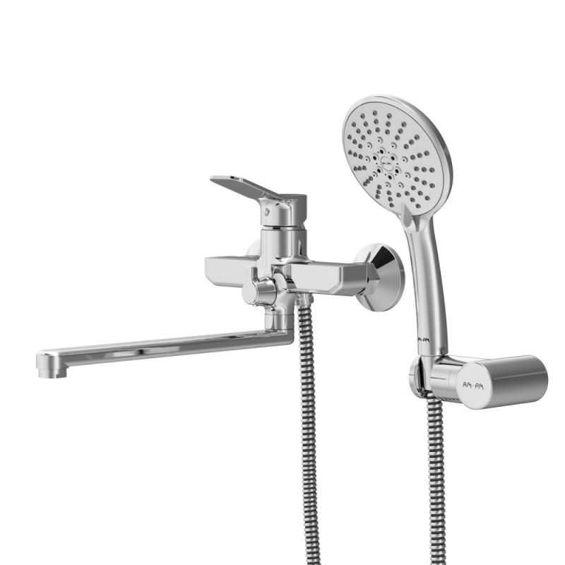 Смеситель для ванны и душа, душевой набор, хром, AM.PM X-Joy F85A95000