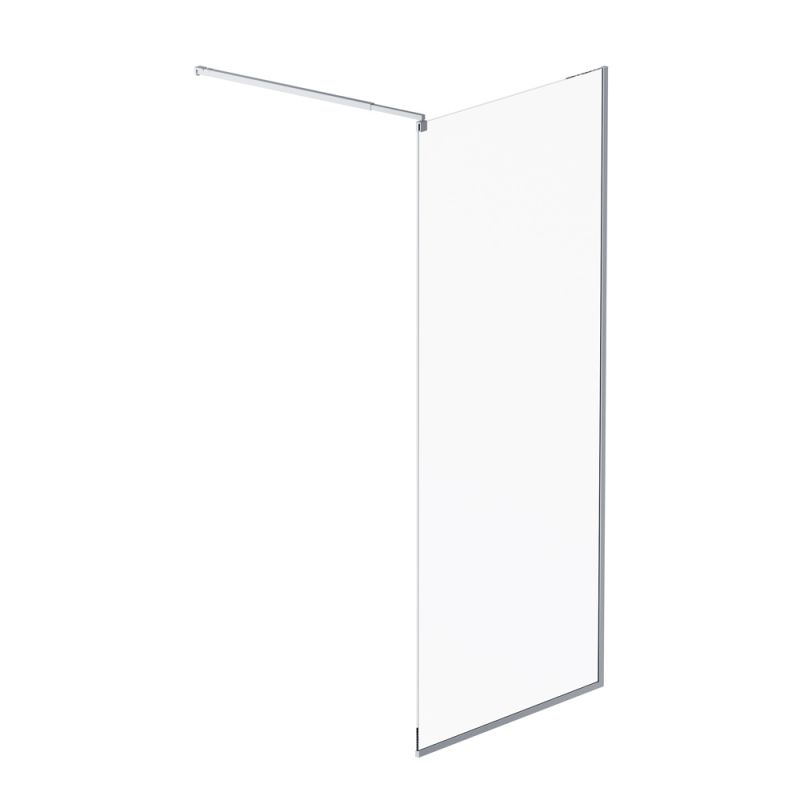 Душевая перегородка AM.PM Func 90x200, стекло прозрачное 6 мм, профиль хром W84WI-90-F1-MTE