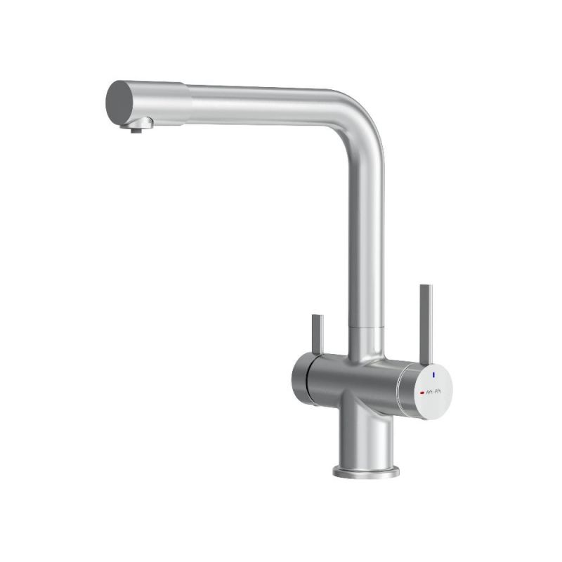 Смеситель для кухни с каналом для питьевой воды, L-излив AM.PM Func, сатин F8F05711