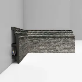 Плинтус Напольный Decomaster D232-86 ШК/14 В100хШ22хД2400 мм / Декомастер